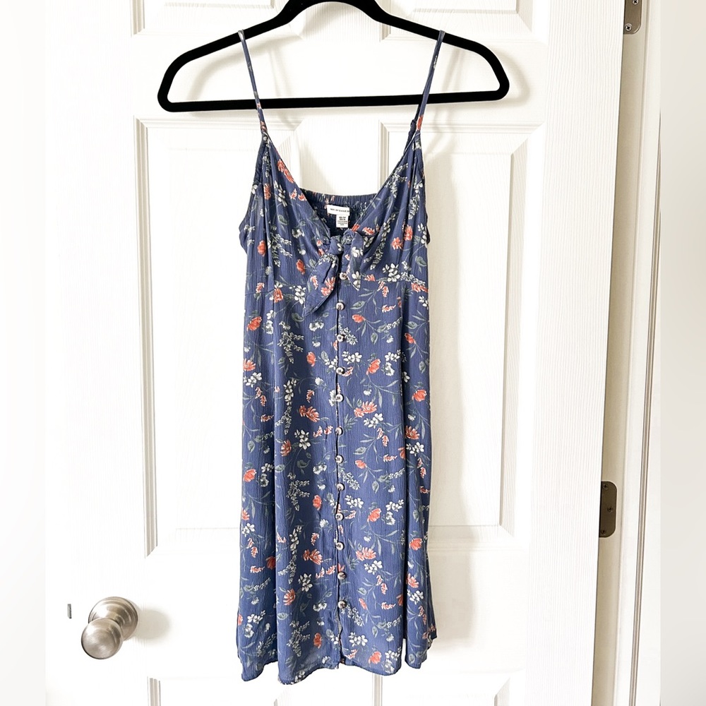 American Eagle Floral Button Front Sundress